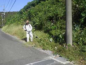 私有地の草刈り